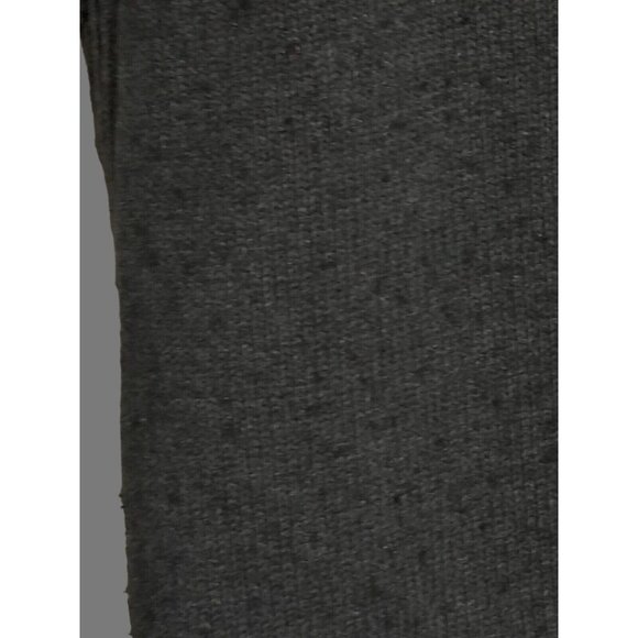 Hoodie Sweater Womens M Lamb Blend Long Sleeve Slub Cable Knit Charcoal - Picture 11 of 14